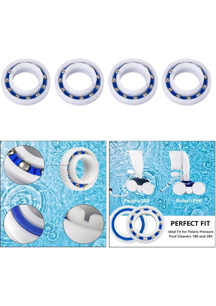4pieces C60 C-60 Polaris Için Roller Yatak 180/280 Havuz Temizleyici Yedek Parçaları (Yurt Dışından) indirimleri
