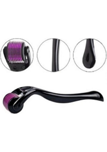 Dermaroller 540 Iğneli Derma Roller Cilt Yenileyici Etki 0,50 mm Siyah Renk