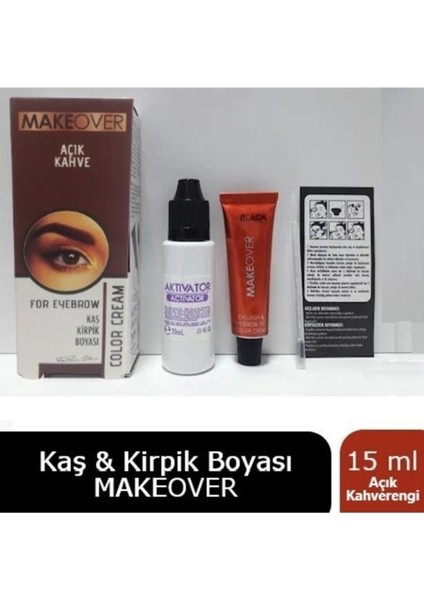 Kaş Kirpik Boyası Açık Kahve 15 ml