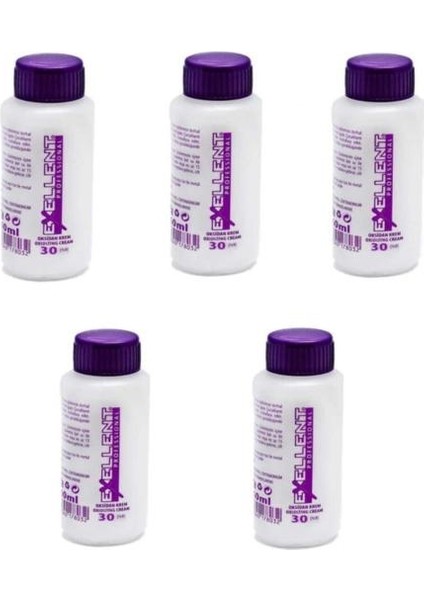 5 Adet %30 9 Volum Oksidan 60 ml