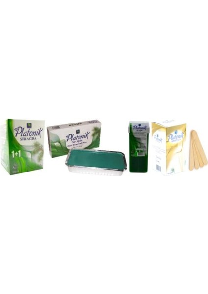 Azulen Ağda Seti - Kalıp 400 gr + Roll-On 100 gr + Cezve 1+1 190 gr + Spatula 100'LÜ