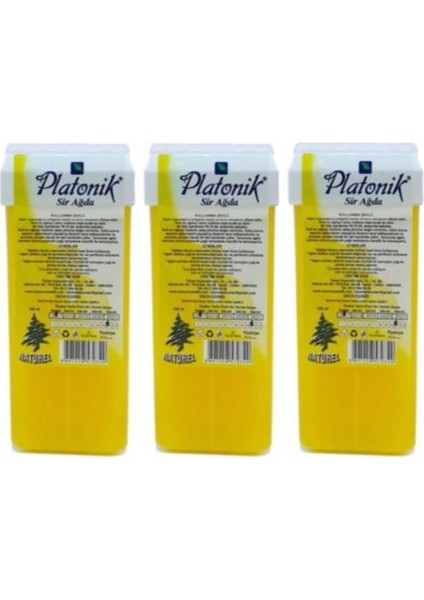 Kartuş Sir Roll On Ağda Natural (Sarı) 100 ml x 3 Adet
