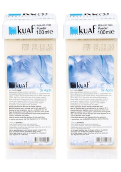 2 Adet Roll On Kartuş Ağda Pudralı 100 ml x 2