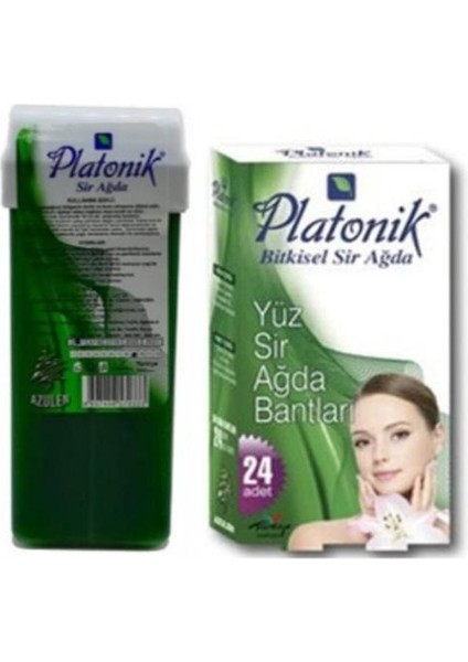 Yüz Için Sir Ağda Bandı Azulen 24'lü + Roll On Ağda Azulen 100 ml