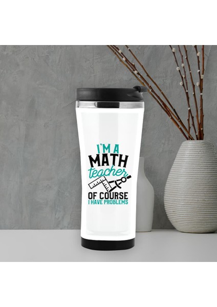 Matematik Öğretmenine Hediye Esprili Termos Mug
