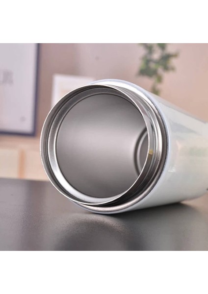 Isme Özel Tasarımlı Hediye Termos Mug Beyaz