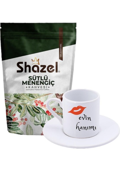 Sütlü Menengiç Kahvesi 200 Gr. + Evin Hanımı Türk Kahvesi Fincanı