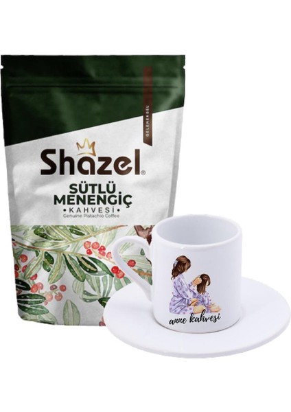 Sütlü Menengiç Kahvesi 200 Gr. + Anne Kahvesi Türk Kahvesi Fincanı