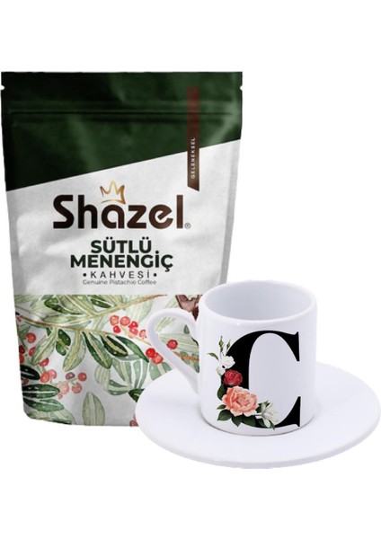 Sütlü Menengiç Kahvesi 200 Gr. + C Harfli Türk Kahvesi Fincanı