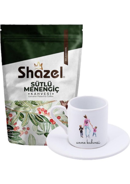 Sütlü Menengiç Kahvesi 200 Gr. + Anne Kahvesi Türk Kahvesi Fincanı