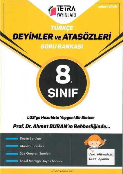 Tetra Lgs 8. Sınıf Paragraf ve Atasözü Deyimler Soru Bankası
