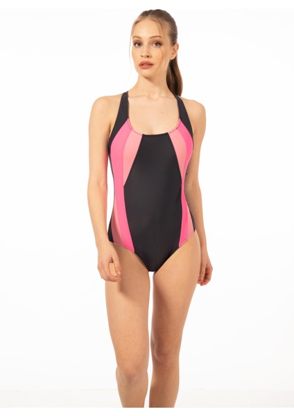 Kadın Yüzücü Mayo - Pembe Lacivert fırsatları