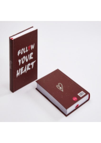 Defter "follow Your Heart " 10,5X15,5 cm Cizgili 192 Sayfa