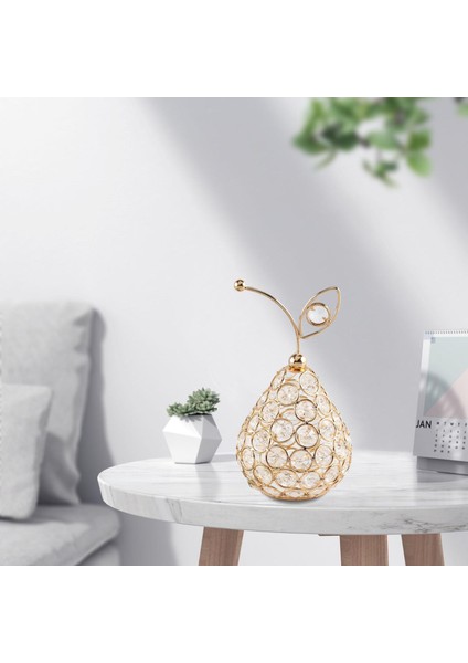 3D Kesik Kristal Meyve Heykeli Oturma Odası Kitaplık Centerpiece Armut (Yurt Dışından) fiyatları