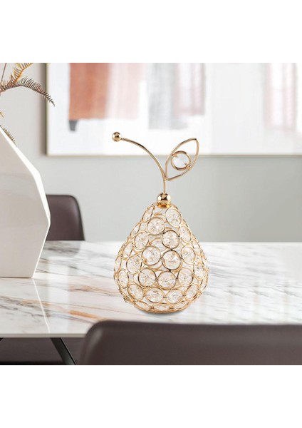 3D Kesik Kristal Meyve Heykeli Oturma Odası Kitaplık Centerpiece Armut (Yurt Dışından) indirimleri