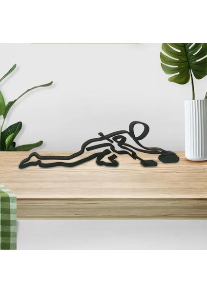 Sporcu Heykel Hattı Tel Sanat Masaüstü Evi Koleksiyon Buz Hokeyi 20CMX15CMX1.5CM (Yurt Dışından) indirimleri