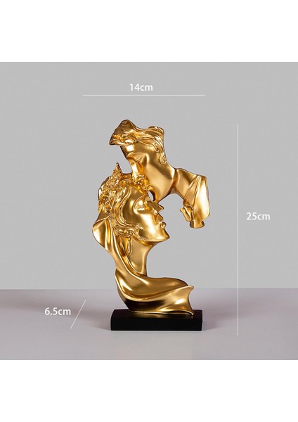 Çift Figürin Dekor Reçine Heykel ve Otel Düğün Altın (Yurt Dışından) modelleri