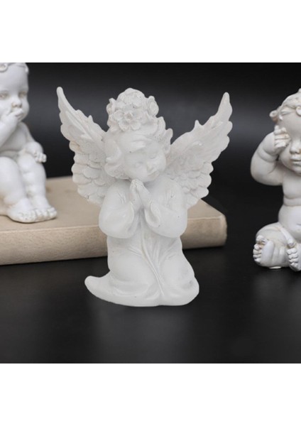 Dua Eden Heykel Cherub Kanat Hatırlama Heykeli Kapalı Dekor Doğru Dua (Yurt Dışından) modelleri