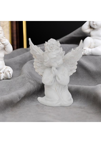 Dua Eden Heykel Cherub Kanat Hatırlama Heykeli Kapalı Dekor Doğru Dua (Yurt Dışından) fırsatları