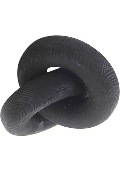 Ahşap Zincir Bağlantı Dekor Heykel Masa Üstü Merkez Parçası Ahşap Düğüm Yatak Odası Siyah (Yurt Dışından)