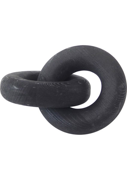 Ahşap Zincir Bağlantı Dekor Heykel Masa Üstü Merkez Parçası Ahşap Düğüm Yatak Odası Siyah (Yurt Dışından) fiyatları