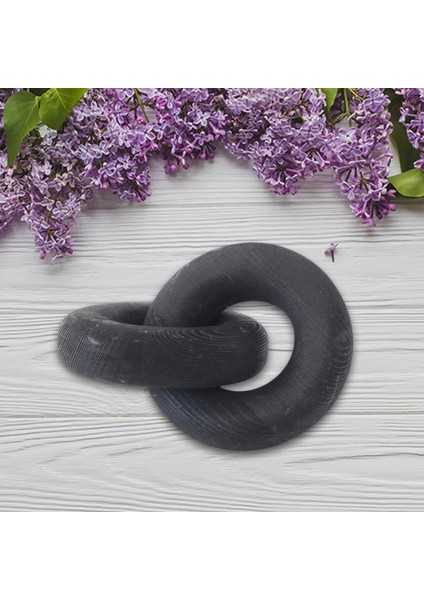 Ahşap Zincir Bağlantı Dekor Heykel Masa Üstü Merkez Parçası Ahşap Düğüm Yatak Odası Siyah (Yurt Dışından) fırsatları