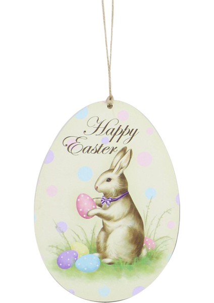 Rustik Paskalya Asma Ağaç Dekorasyonları Kapı Asma Kolye Dekorasyonu (Yurt Dışından)