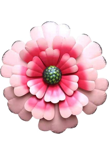 Demir Açık Çim Arka Bahçesi Ev Heykel Süsleri Pembe (Yurt Dışından)