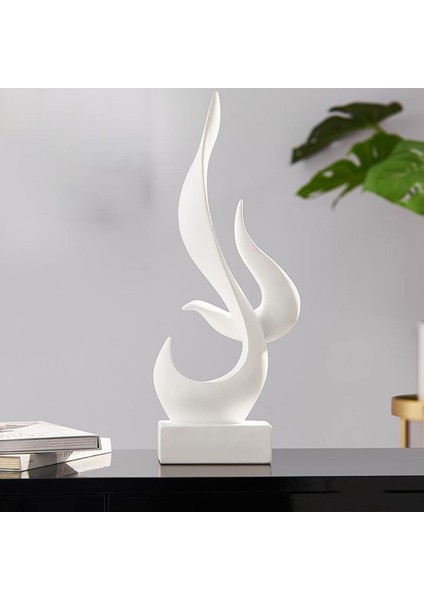 Reçine Minimalist Heykel El Sanatları Heykelcik Raf Koleksiyon Kitaplık Heykeli Beyaz (Yurt Dışından) fiyatları