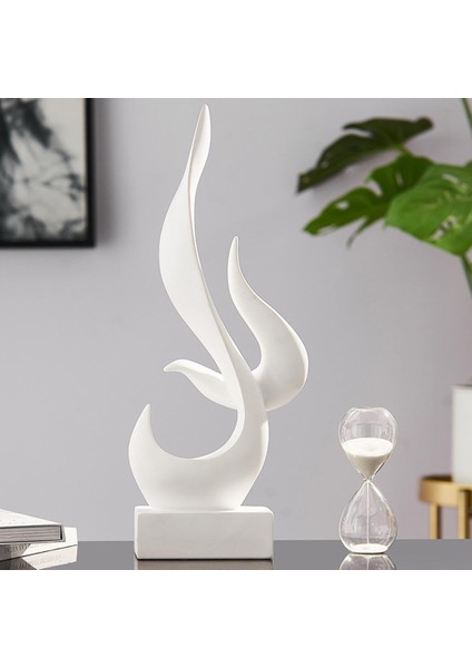 Reçine Minimalist Heykel El Sanatları Heykelcik Raf Koleksiyon Kitaplık Heykeli Beyaz (Yurt Dışından) modelleri