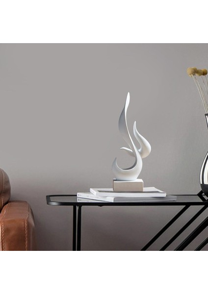 Reçine Minimalist Heykel El Sanatları Heykelcik Raf Koleksiyon Kitaplık Heykeli Beyaz (Yurt Dışından) fırsatları