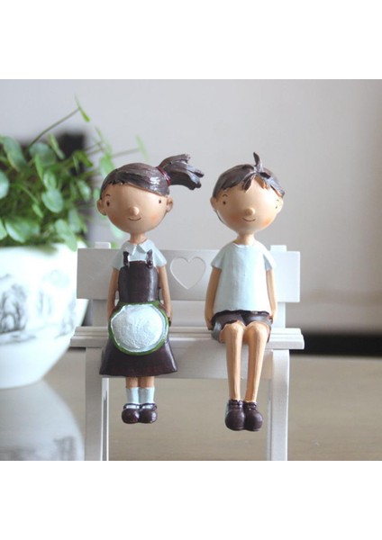 Masaüstü Süsü Düğün Hediyeleri Pastoral Reçine Heykeli Çift Yatak Odası (Yurt Dışından) fiyatları