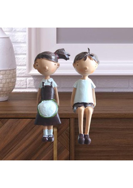 Masaüstü Süsü Düğün Hediyeleri Pastoral Reçine Heykeli Çift Yatak Odası (Yurt Dışından) modelleri