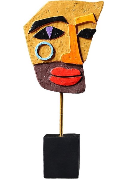 Reçine Soyut Yüz Heykel Dekoratif Süs Figürin Raf Sanat Eserleri (Yurt Dışından) fiyatları