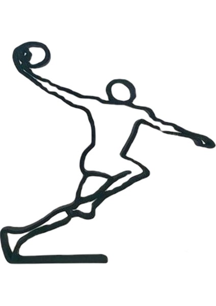 Sporcu Heykel Hattı Tel Sanat Masaüstü Evi Koleksiyon Basketbol 20CMX15CMX1.5CM (Yurt Dışından)