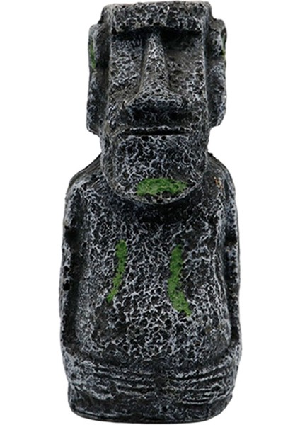 Akvaryum Moai Reçinesi Paskalya Adası Heykelleri Bahçe Peyzaj Yard Dekorasyonu 5X3X12CM (Yurt Dışından)