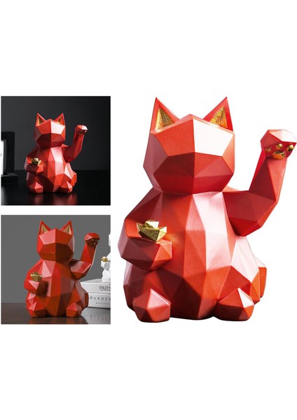 Ev Dekoru Şanslı Kedi Reçine Heykeli Modern Soyut Sanat Heykel Dekor Hediyeleri (Yurt Dışından) fiyatları