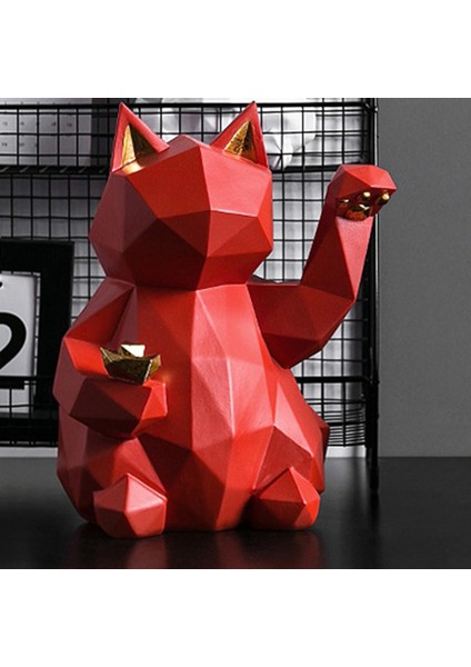 Ev Dekoru Şanslı Kedi Reçine Heykeli Modern Soyut Sanat Heykel Dekor Hediyeleri (Yurt Dışından) indirimleri
