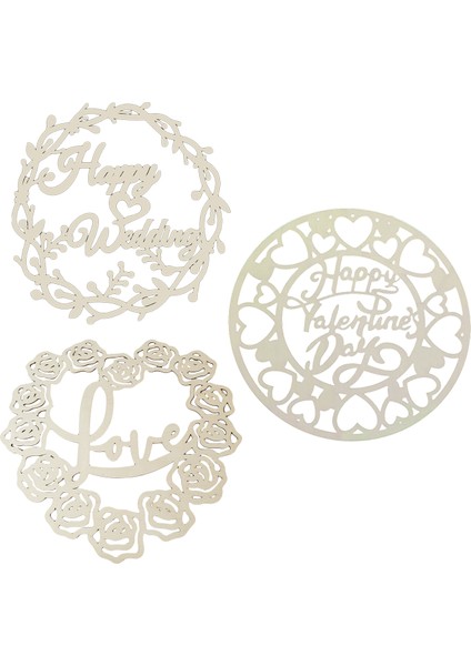 3 Adet Asılı Heykel Figürinler Fotoğraf Pervane Düğünü (Yurt Dışından)