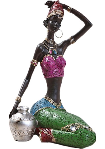 Afrika Figür Heykel Kabile Bayan Heykeli Koleksiyon Sanat Eseri (Yurt Dışından) fiyatları