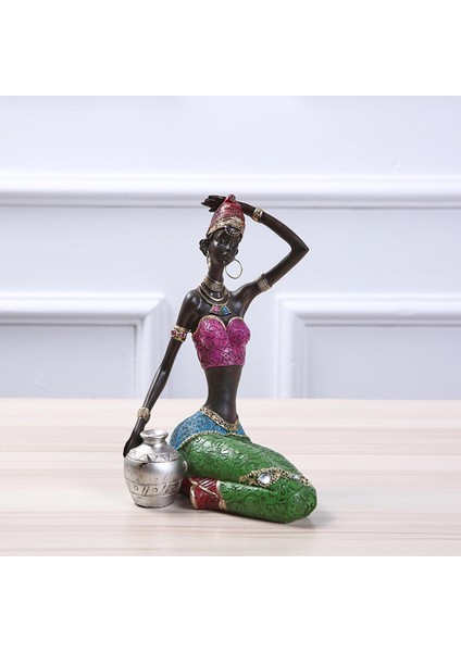 Afrika Figür Heykel Kabile Bayan Heykeli Koleksiyon Sanat Eseri (Yurt Dışından) modelleri