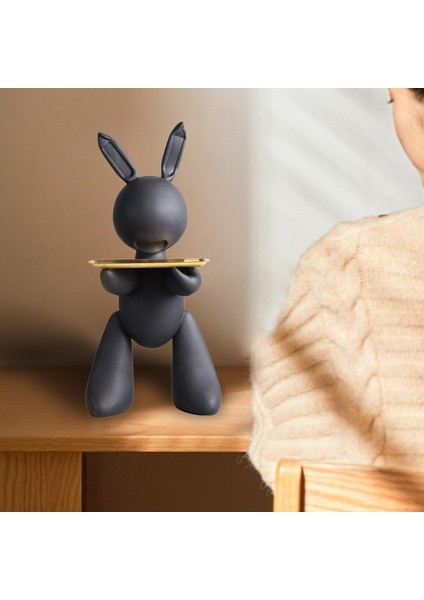 Nordic Tavşan Figürinler Depolama Tepsisi Küpe Tutucu Paskalya Siyahı Için Tavuk Heykeli (Yurt Dışından) indirimleri