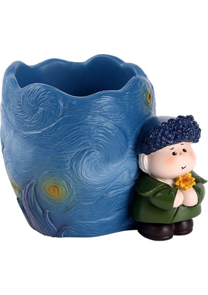 Reçine Sanatçı Karikatür Figürinler Kalem Tutucu Oturma Odası Çocuk Kalem Tutucu Için Dekorasyon (Yurt Dışından)