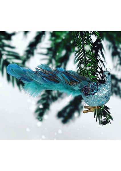 Mavi Tavus Kuşu Dekor Xmas Ağacı Dekorasyon El Yapımı Zanaat Yapay Kuş Modeli (Yurt Dışından) modelleri