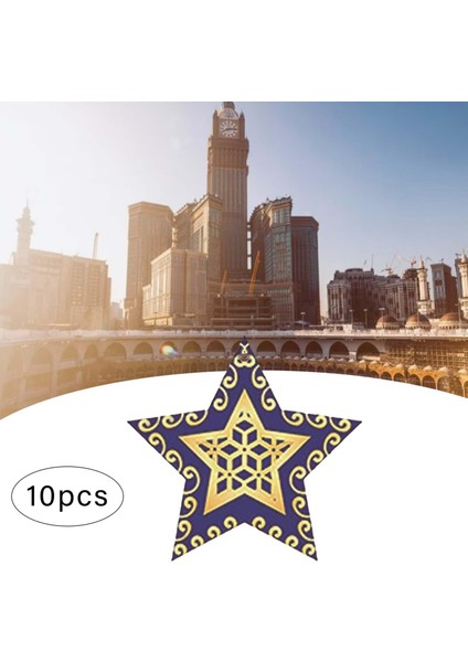 10 Adet Eid Mübarek Ahşap Süs Asma Festivali A (Yurt Dışından) modelleri