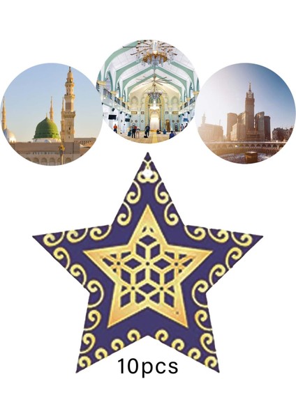 10 Adet Eid Mübarek Ahşap Süs Asma Festivali A (Yurt Dışından) fırsatları