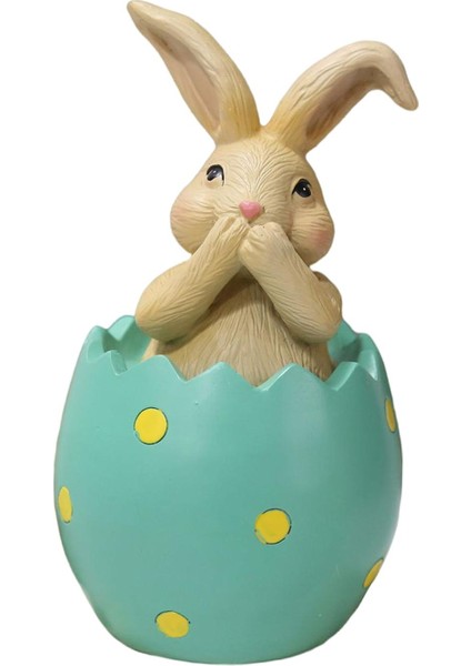 Sevimli Tavşan Heykeli Paskalya Tavşanı Masa Ofis Bahar Paskalya Dekoru Kapak Ağız Yeşil (Yurt Dışından) fiyatları