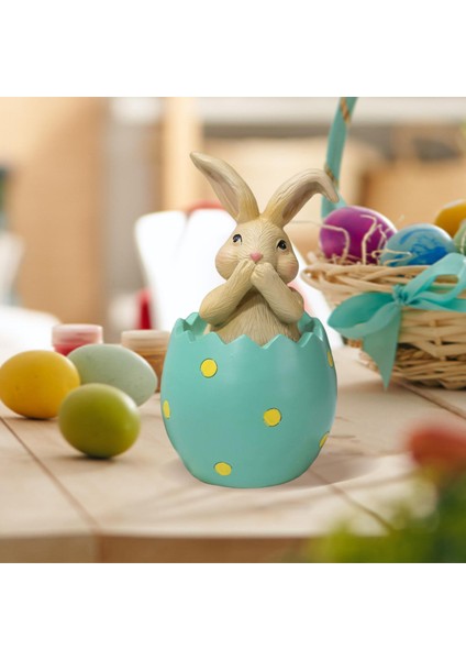 Sevimli Tavşan Heykeli Paskalya Tavşanı Masa Ofis Bahar Paskalya Dekoru Kapak Ağız Yeşil (Yurt Dışından) fırsatları