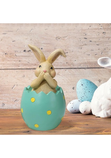 Sevimli Tavşan Heykeli Paskalya Tavşanı Masa Ofis Bahar Paskalya Dekoru Kapak Ağız Yeşil (Yurt Dışından) indirimleri