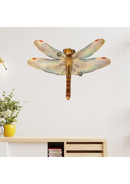 2pieces Dragonfly Dekorasyonları Bahçe Kapısı Çit Için Duvar Heykelleri Sundurma Sarı ve Yeşil (Yurt Dışından) fırsatları